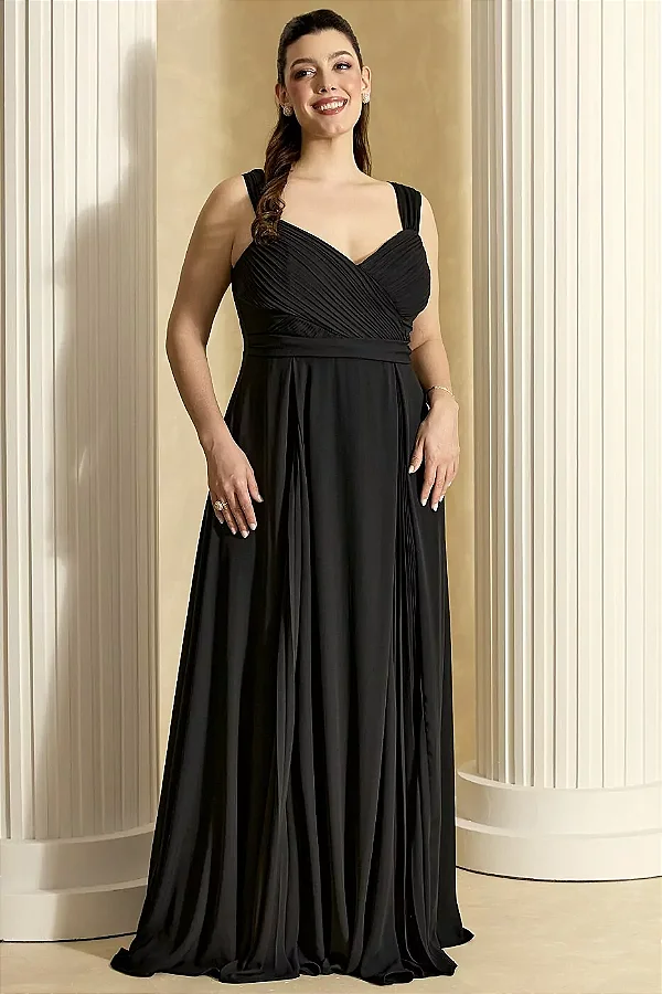 Vestido Lessa preto + Clutch Brinde