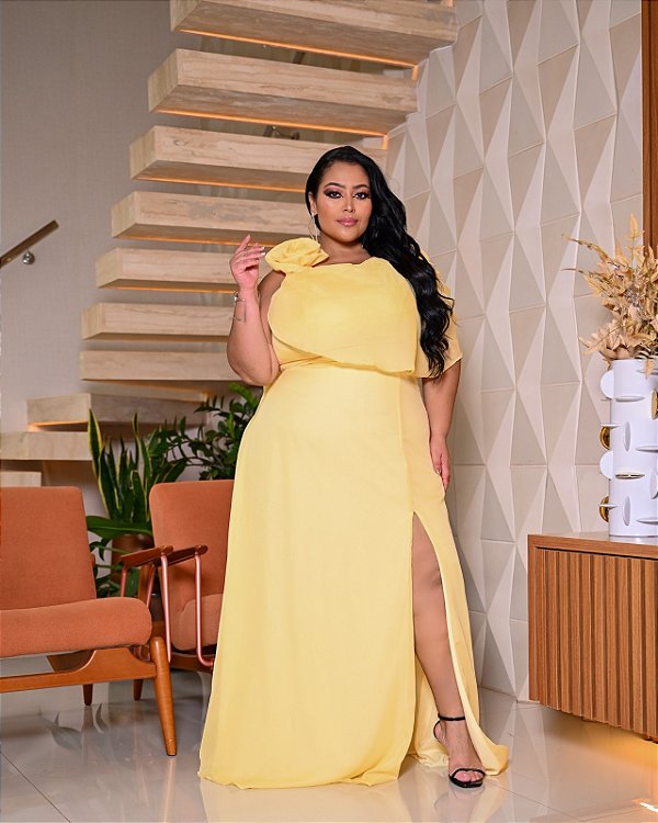 Vestido Mafalda amarelo