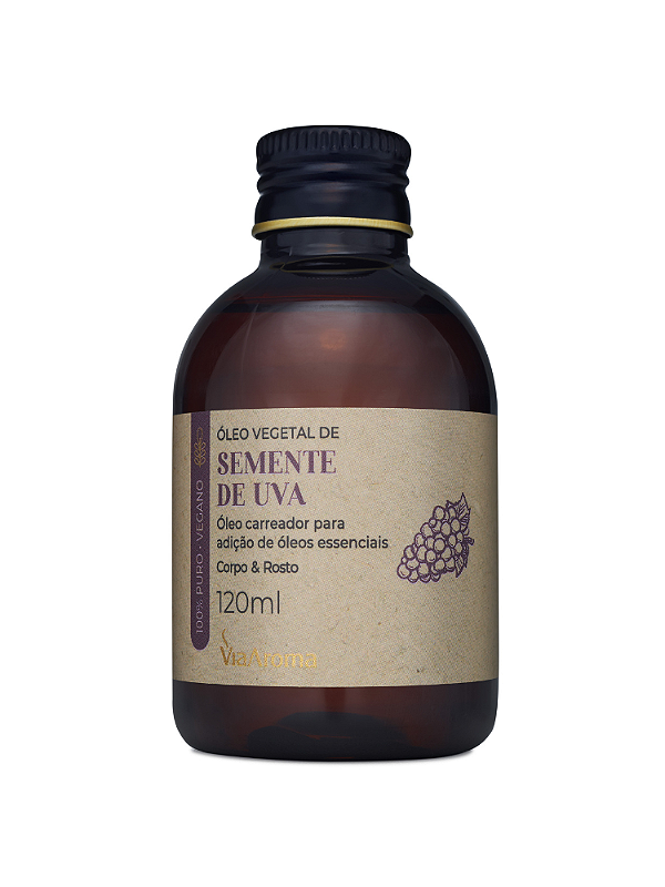 Óleo Vegetal de Semente de Uva 120ml