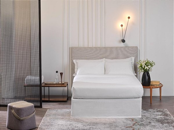 Lençol Queen Com Elastico Madri Hotel 180 Fios TEKA PROFILINE