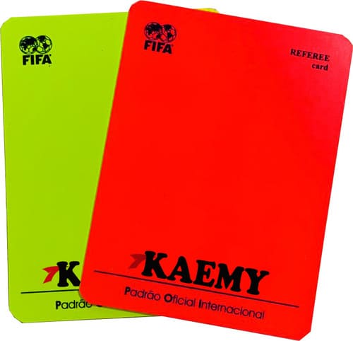 Cartão árbitro futebol campo Kaemy - K139