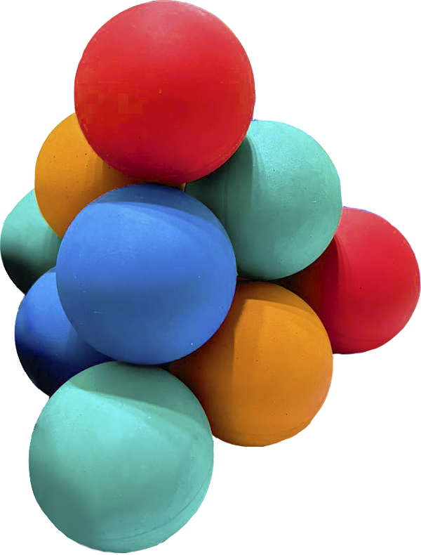 Bola Frescobol Borracha nº 03 Kaemy Kit com 06 - K12