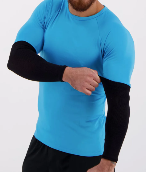 Manguito Longo de Compressão Kaemy – Proteção, Suporte e Performance