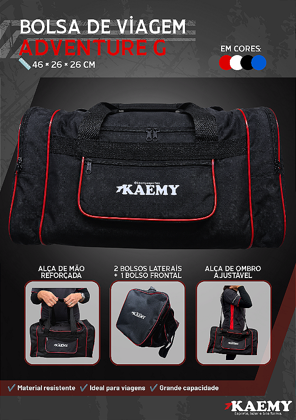 Bolsa de Viagem Adventure G Kaemy