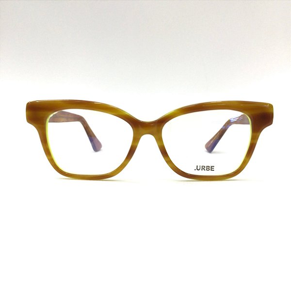 Óculos de Grau Feminino Pamplona Gatinho Amarelo Neon