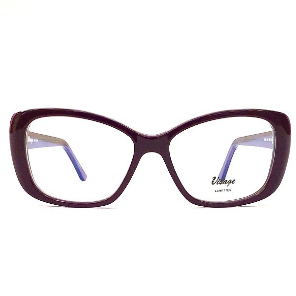 Óculos de Grau Feminino Visage Barbará Roxo