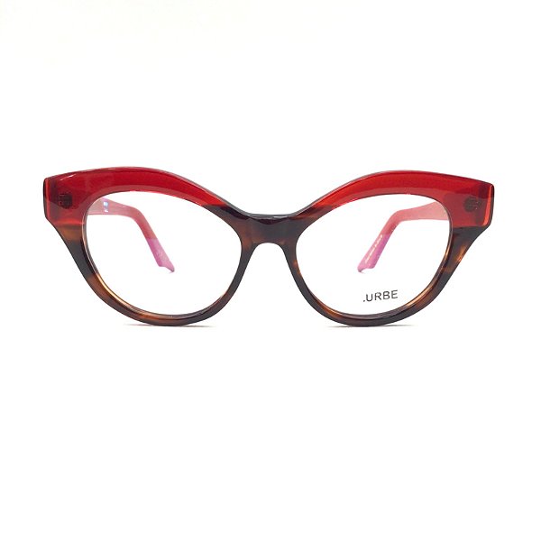Óculos de Grau Feminino Urbe Provence + Lente Visão Simples com Blue