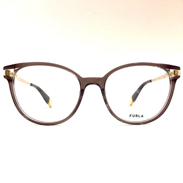 Óculos Furla VFU580 0T88 em Acetato e Metal