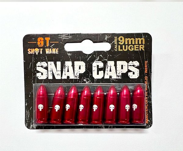 Snap Cap 9mm Metálico Vermelho