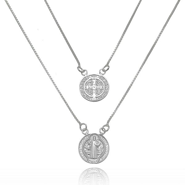 Escapulário São Bento em Prata 925