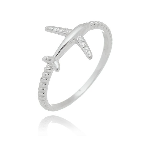 Anel Avião em Prata 925