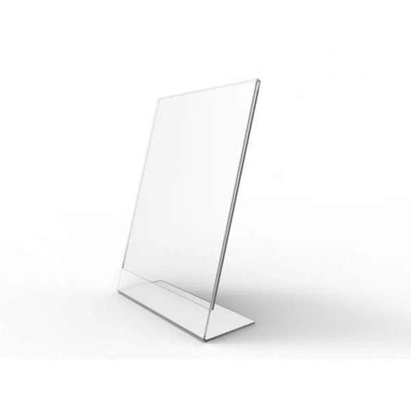 Display de Mesa Folha A3 em Acrílico - L Vertical