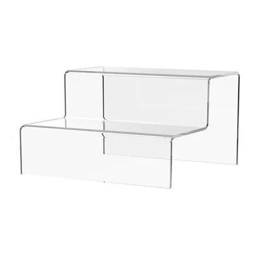 Display Escadinha Expositora de Acrílico Cristal Para Funko Pop 30 x 10 x 7 cm 2 Degraus