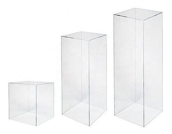 Trio De Cubo Em Acrílico 3mm Festas e Eventos 40/60/80cm