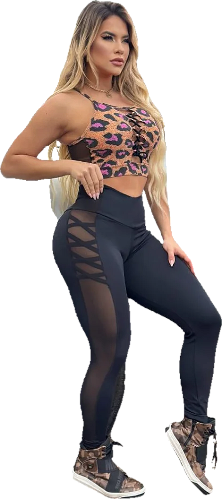 CONJUNTO LEGGING TULE