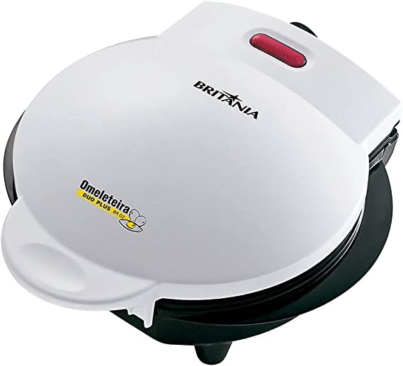 Omeleteira, Duo plus bro2, Prepara 2 omeletes, Branco, 110v, Britânia