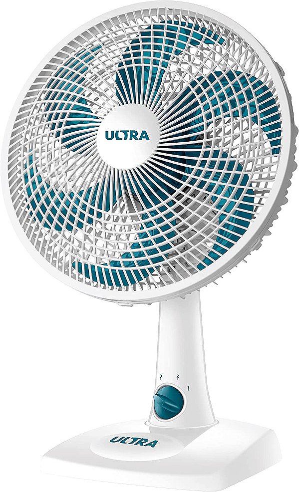 Ventilador de mesa 30cm, Ultra, 110V, Branco/Azul - V-30-6P
