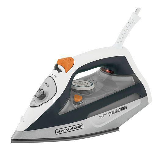 Ferro de Passar a Seco e Vapor Black+Decker Max Steam FX3100-BR Base Ceramic Gliss Antiaderente Antigotejamento - 110v - Black Decker