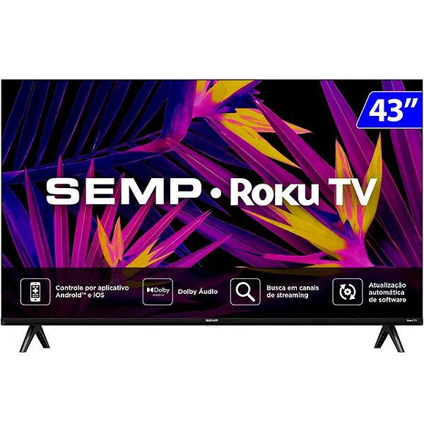 Smart TV Semp LED 43" Full HD Wi-Fi HDMI