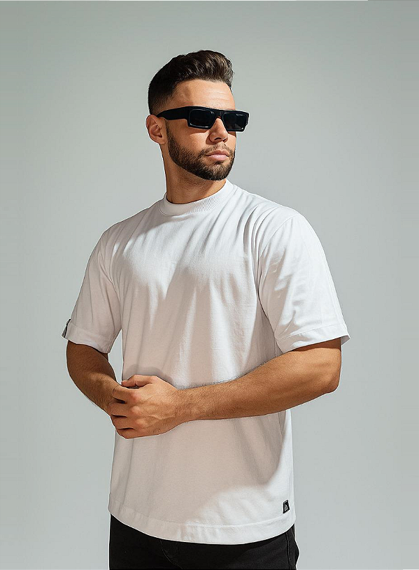 CAMISETA OVERSIZED HEAVY - BRANCO (Premium) - 250 g/m²