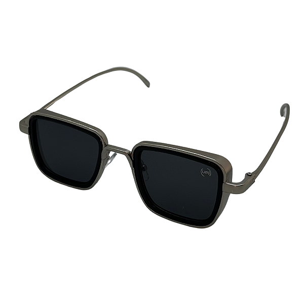 Óculos de Sol UP! Hollywood 2.0 Quadrado Preto com Armação Metálica | UV400