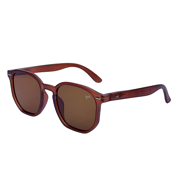 Óculos de Sol UP! Jetta Marrom com Lente Âmbar | UV400