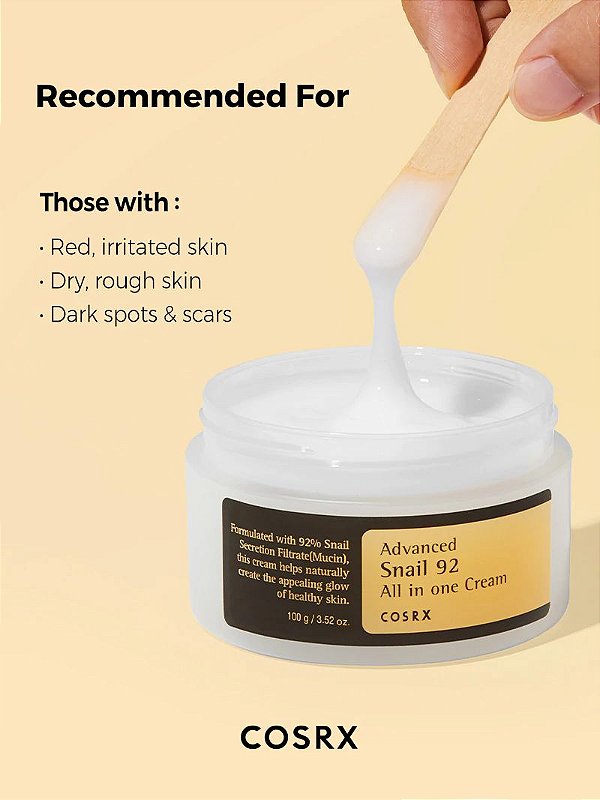 Creme Hidratante Advanced Snail 92 All In One Cream COSRX WABI•SABI わびさび