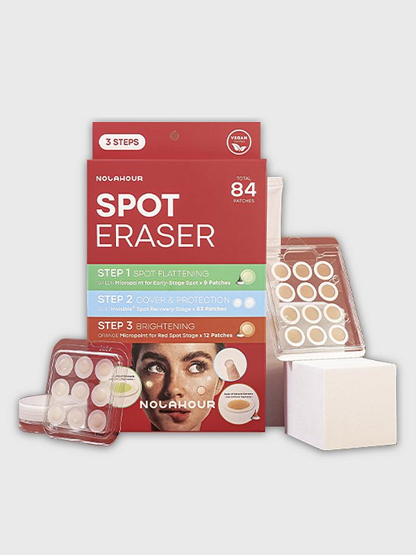 Kit Completo Spot Eraser 3 Passos (green, blue e orange) Adesivos Secativos para Acne Nolahour