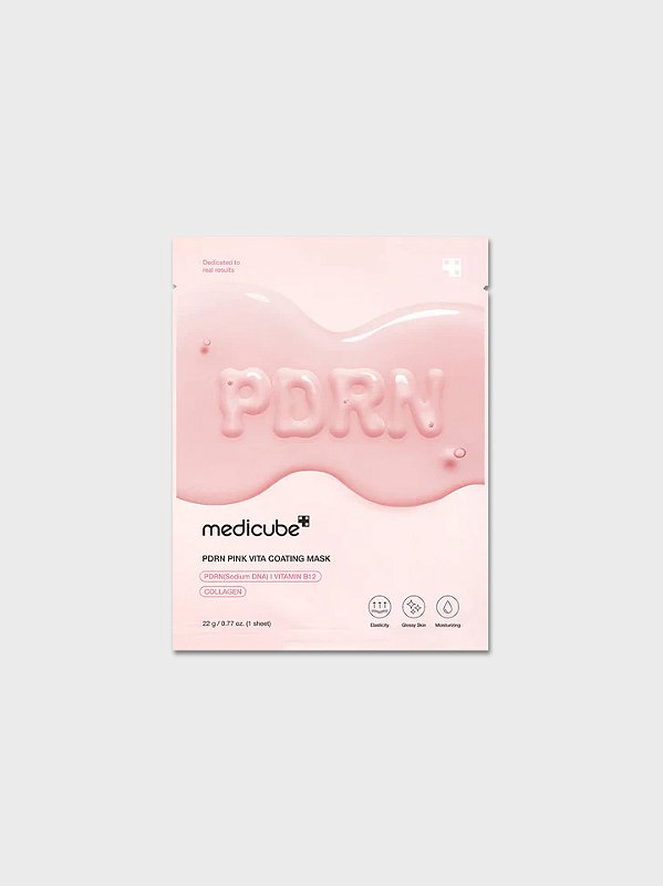 Máscara Facial PDRN Pink Vita Coating Sheet Mask Medicube