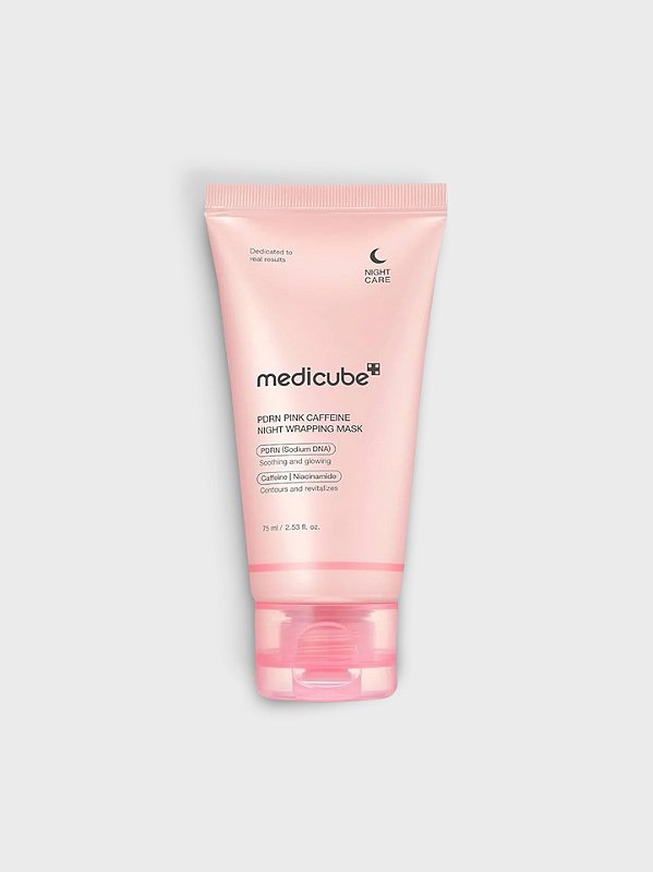 Máscara Facial Noturna PDRN Pink Caffeine Night Wrapping Mask Medicube