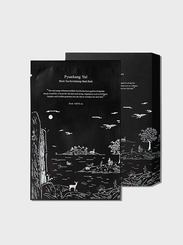 Máscara Facial Black Tea Revitalizing Mask Pack Pyunkang Yul