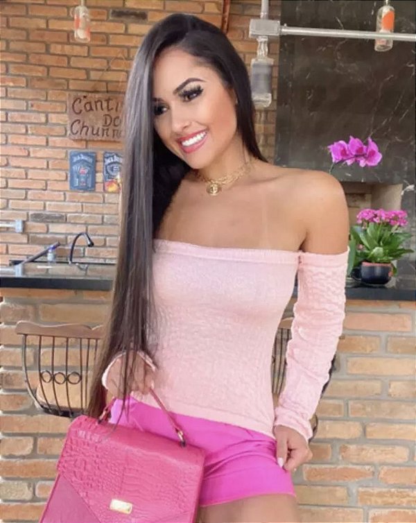 Blusa Tricot Ombro a Ombro