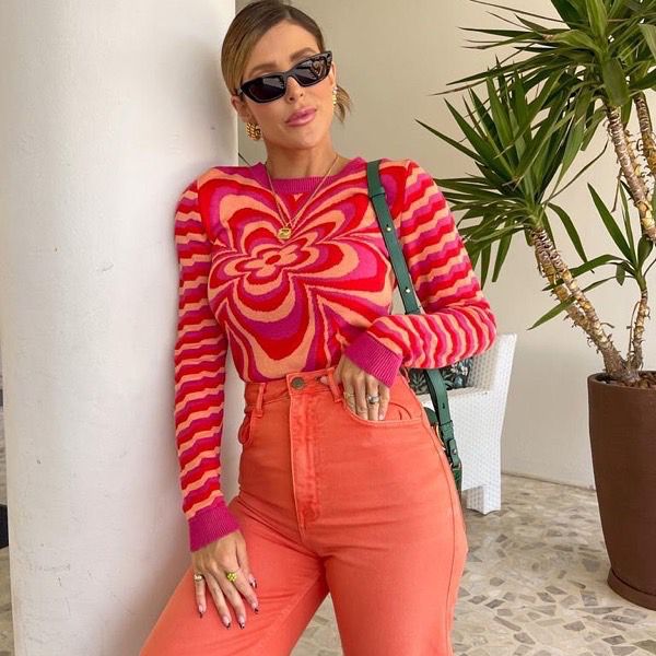 Blusa Tricot Flower