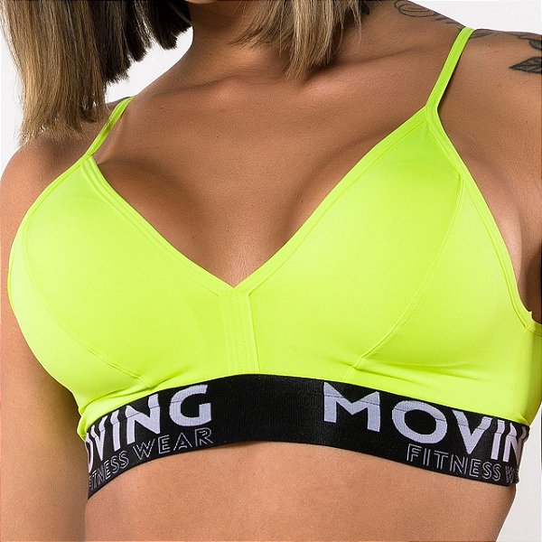 Top Milano Elástico X - Amarelo Neon