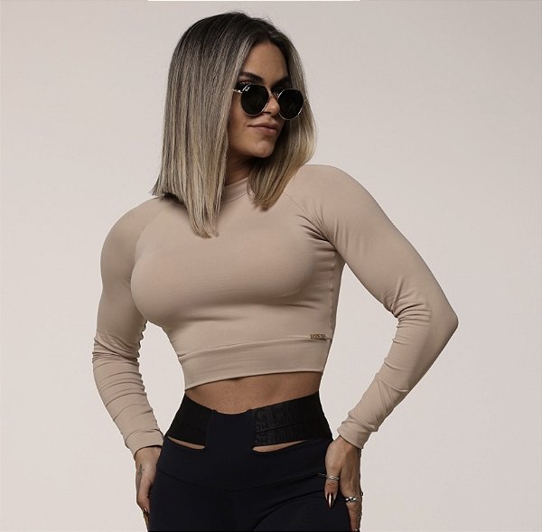 Cropped Carmel Manga Longa nude