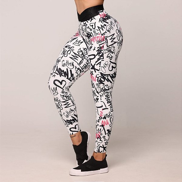 Legging Elástico "X" - Estampa Graffity
