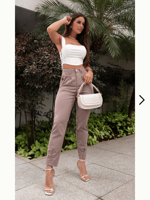 Calça Jeans Color Nude 98% Algodão Original