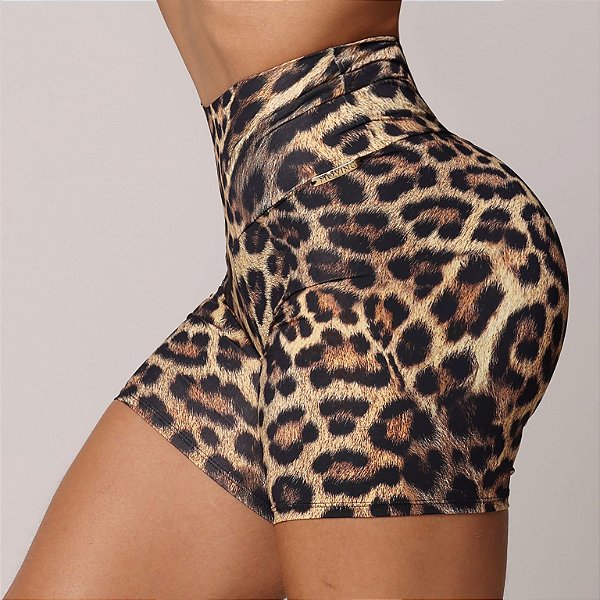 Shorts Jump Empina BumBum - Estampa Onça