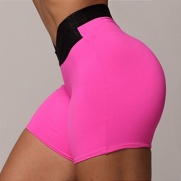 Shorts Elástico X - Rosa Neon