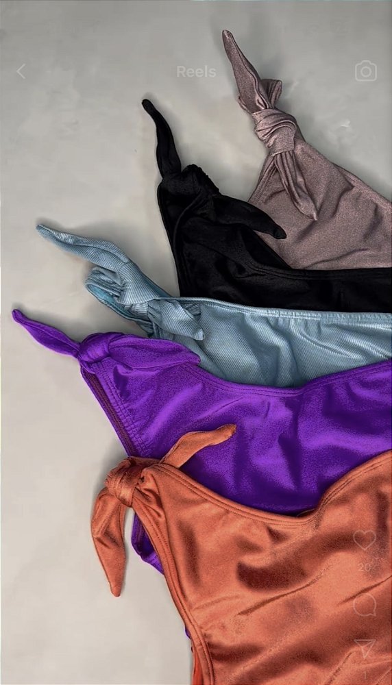 Top Shine Um Ombro Só Cirrê - Várias Cores
