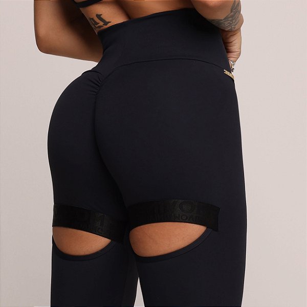 Legging Intense Empina Bum-Bum Total Black
