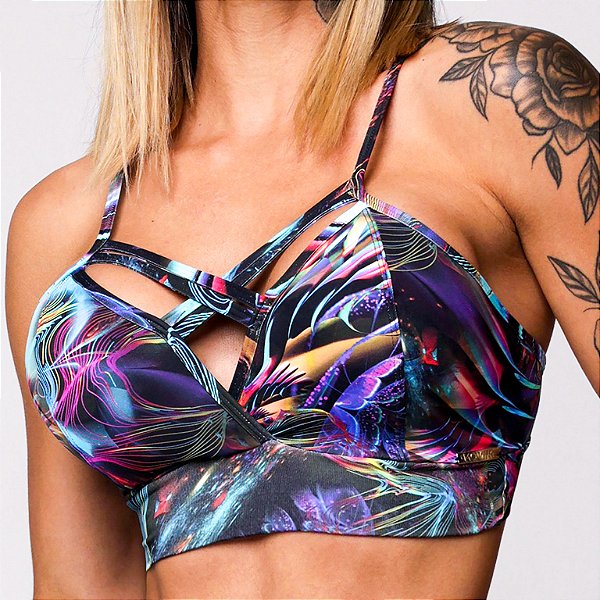 Top Double Strappys - Estampa Psychedelic