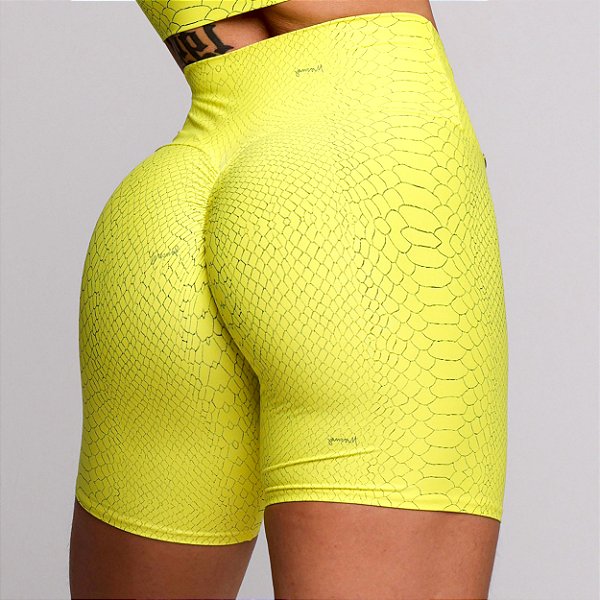 Shorts Jump Empina Bum-Bum - Estampa Cobra Neon