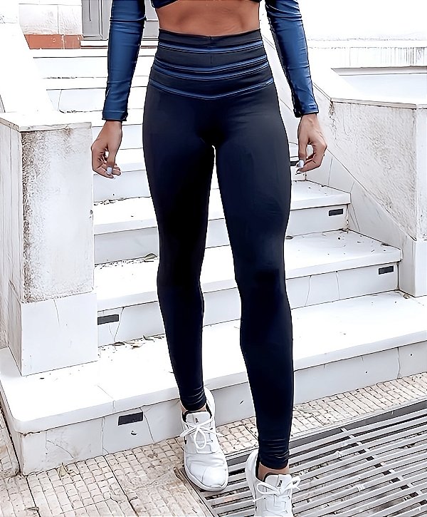 Legging Total Shape Chapa-Barriga Blackout Listras | varias cores