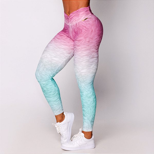 Legging Jump Empina Bum-Bum - Estampa Sweet Mint