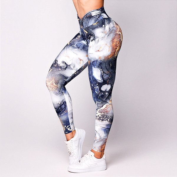 Legging Jump FruFru c/ Empina Bum-Bum - Estampa Ocean Nights