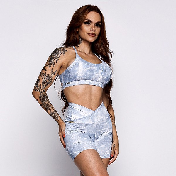 Conjunto Los Anges V Suplex Light Estampa Fake Jeans Crystal Sky Zero Transparência
