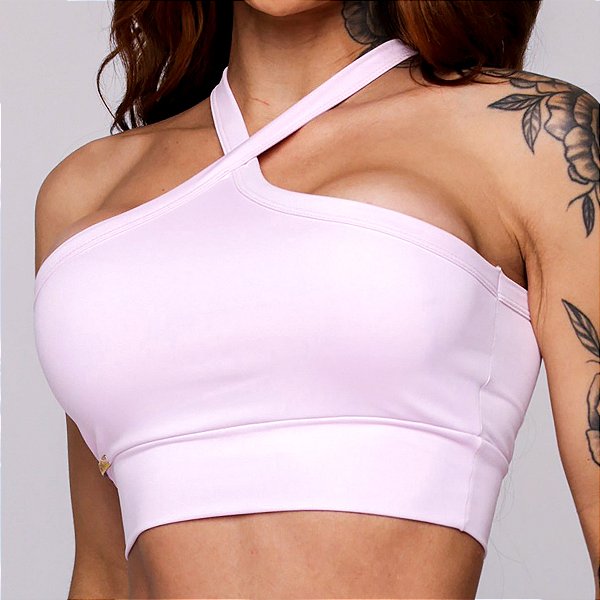 Top Tulipa Suplex Light Rosa Bebê