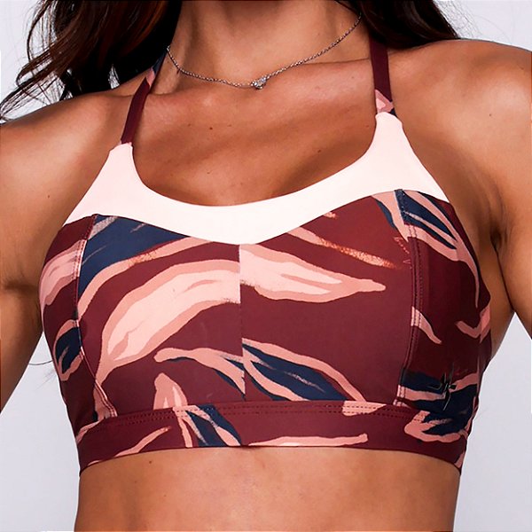 Top Los Angeles Suplex Light Estampa Nature Amara