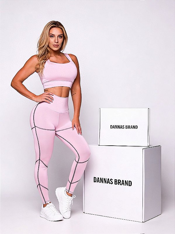 Conjunto Faixa Pump Blackout Zero Transparência Gloss Rosa Iogurte Acetinado